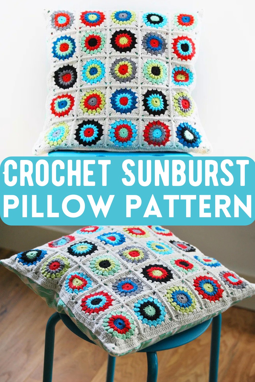 Crochet Sunburst Pillow Pattern