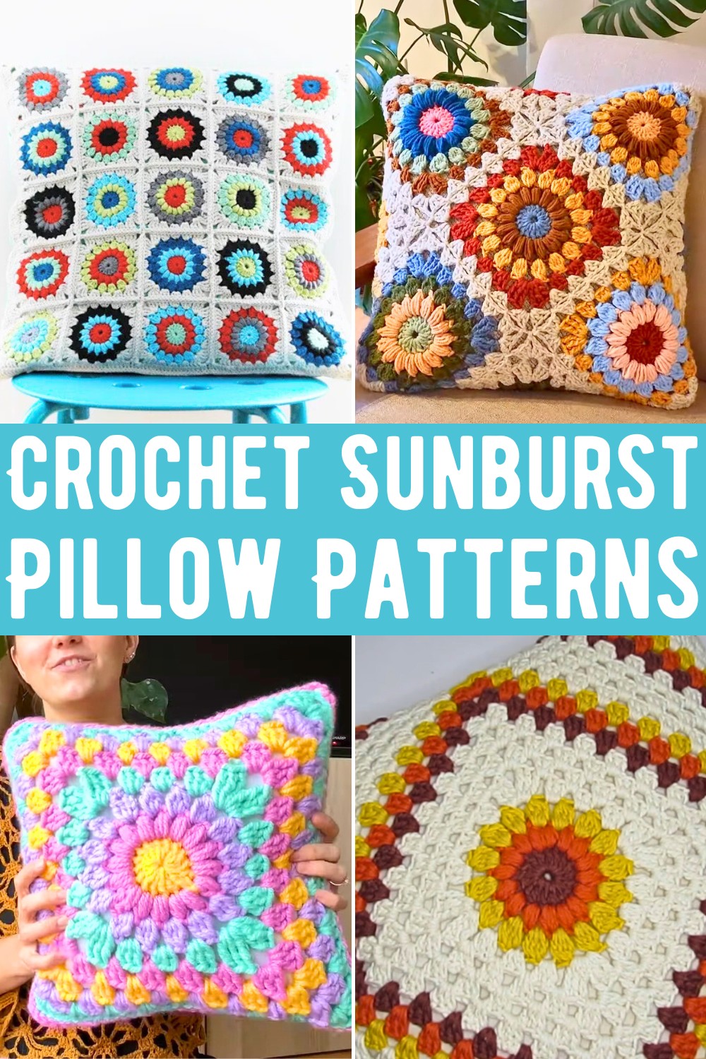 Crochet Sunburst Pillow Patterns