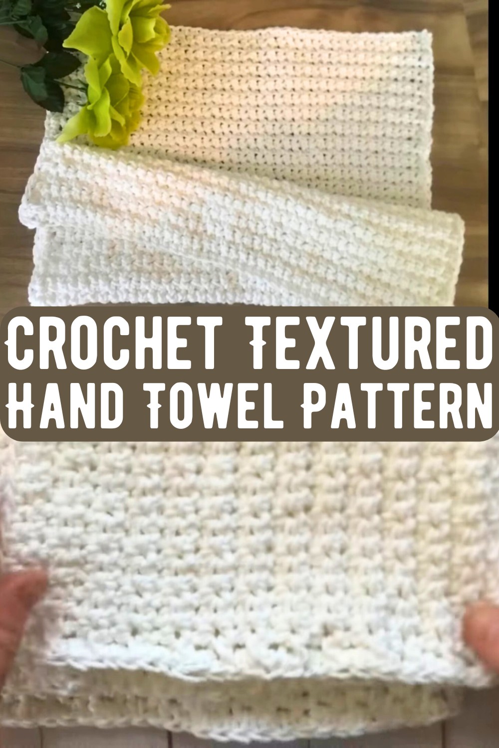 Crochet Textured Hand Towel Pattern