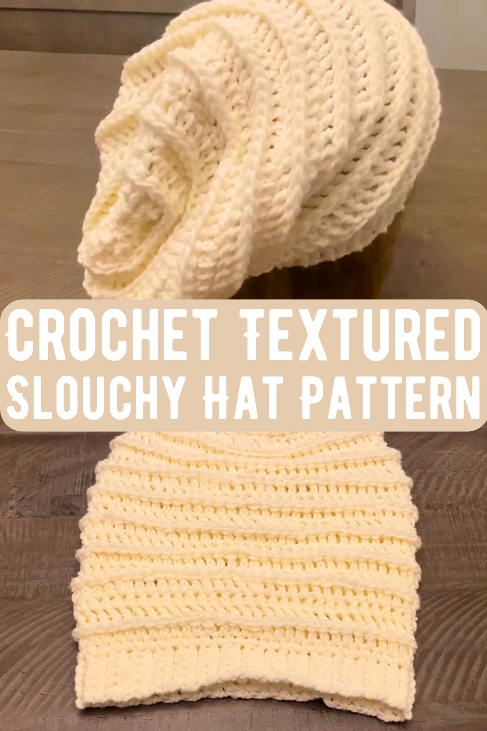 Crochet Textured Slouchy Hat Pattern