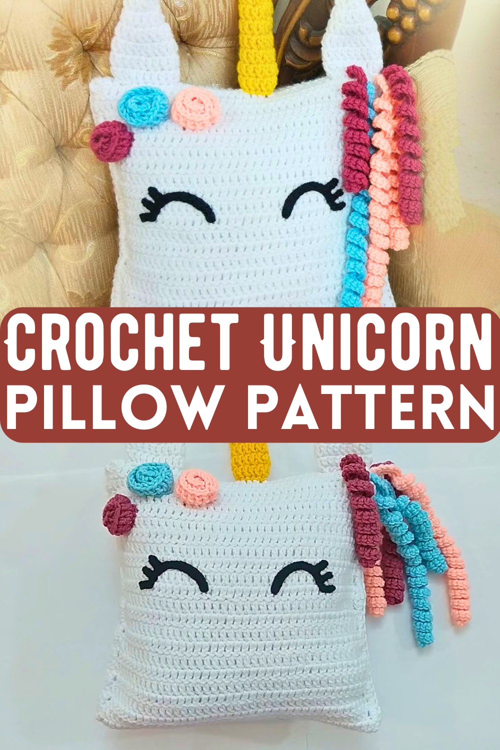 Crochet Unicorn Pillow Pattern