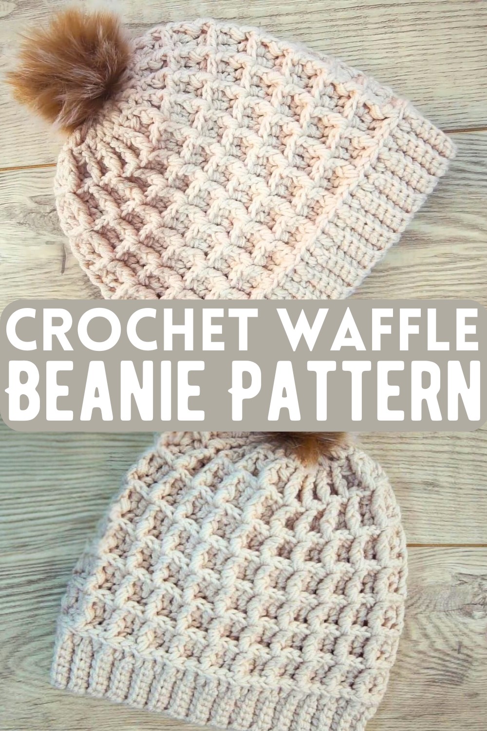 Crochet Waffle Beanie Pattern