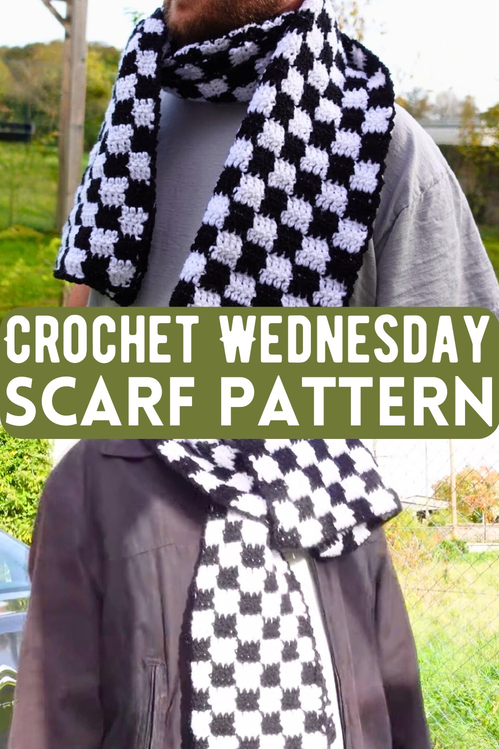 Crochet Wednesday Scarf Pattern