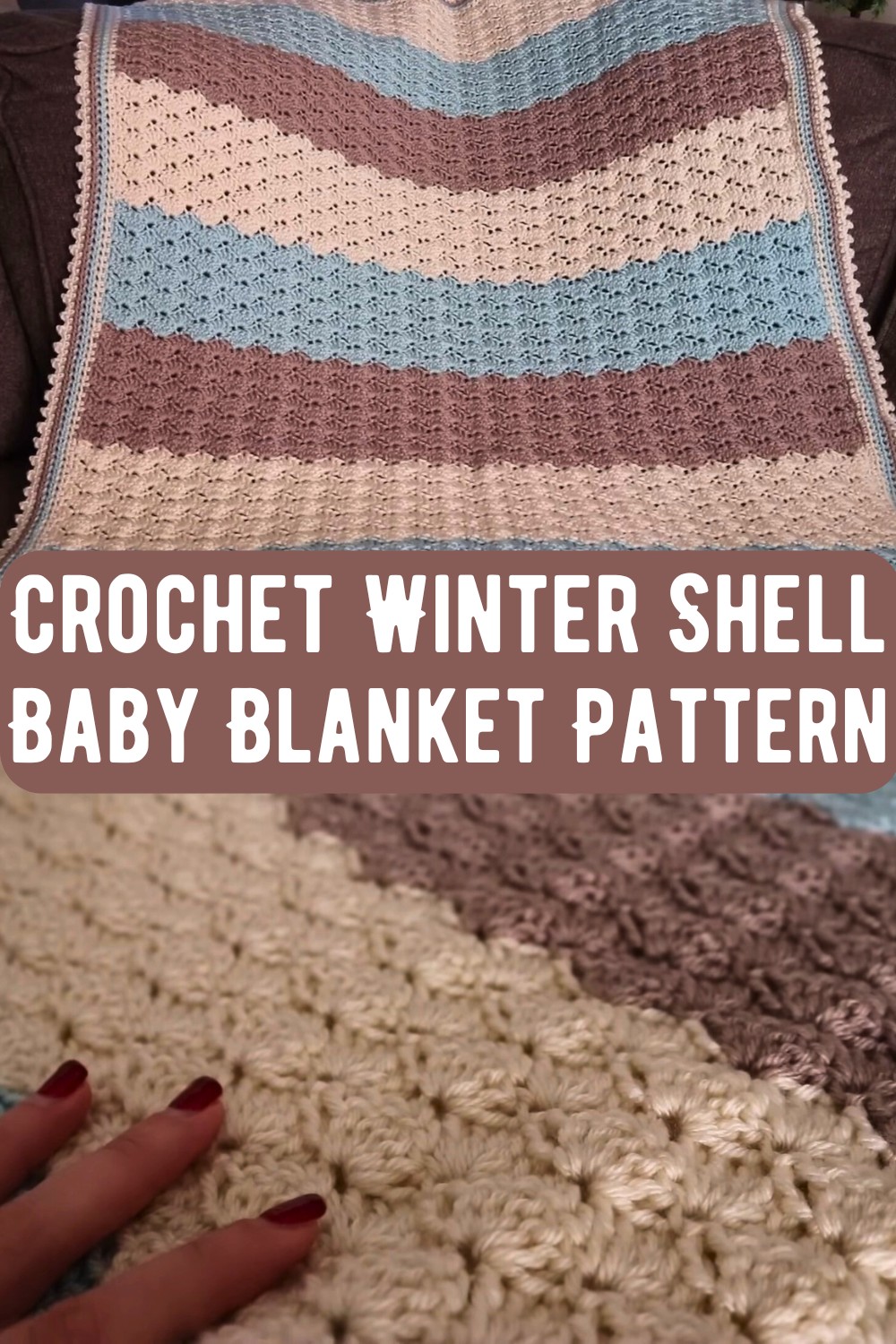 Crochet Winter Shell Baby Blanket Pattern