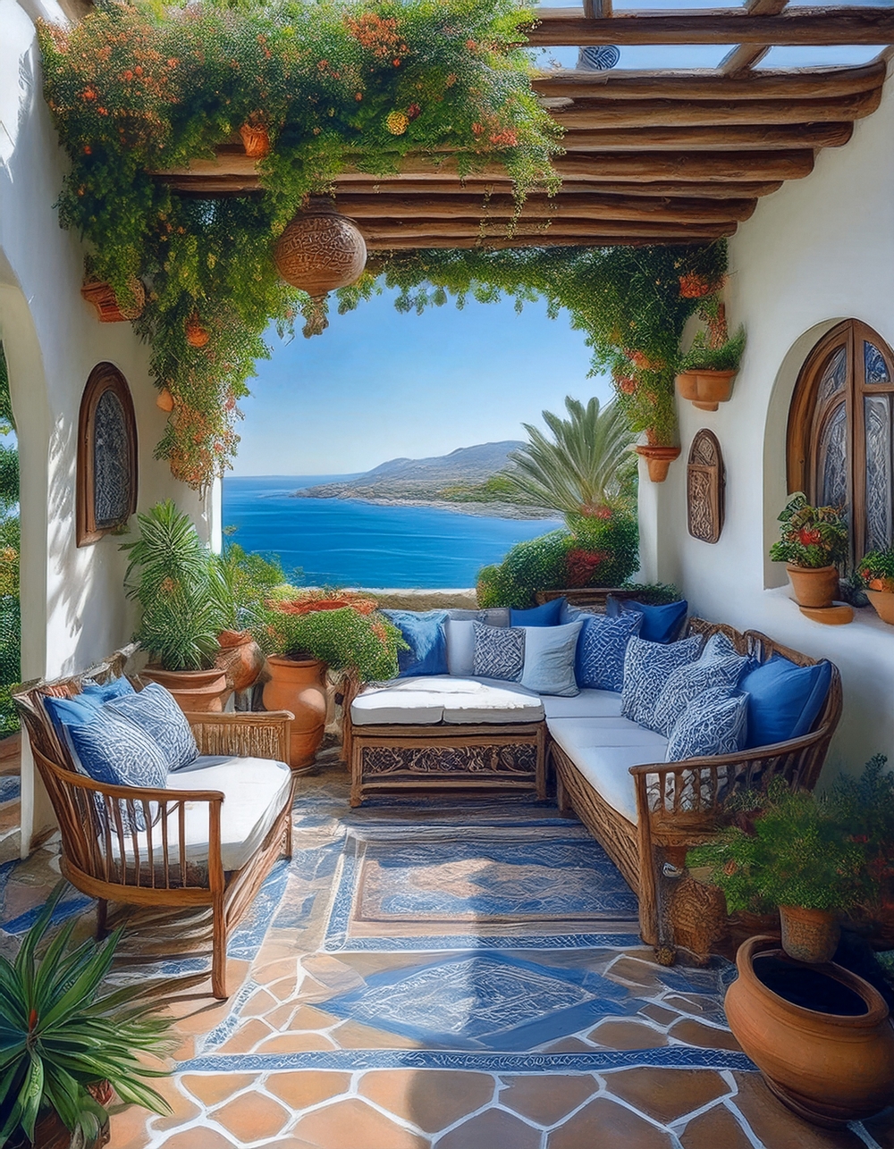 Mediterranean Patio Escape Idea