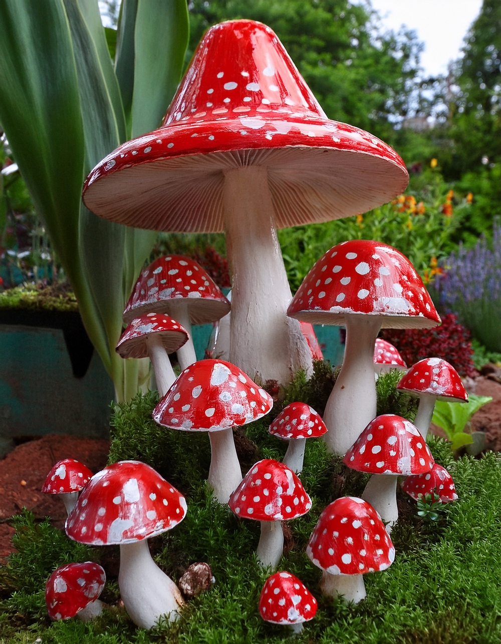 Whimsical Mushroom Garden Decoration